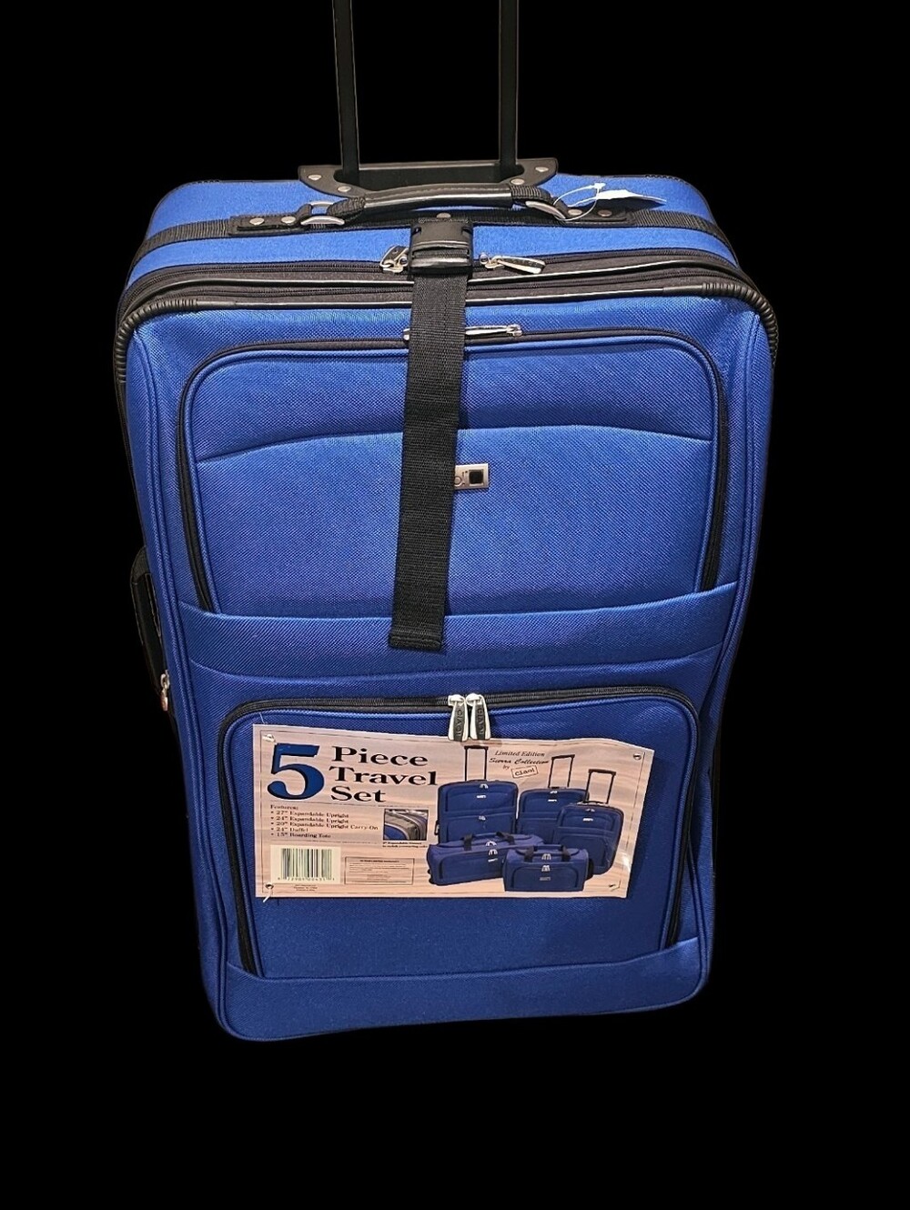 🛍NEW!! Blue 5-Piece Travel Luggage Set 🤩